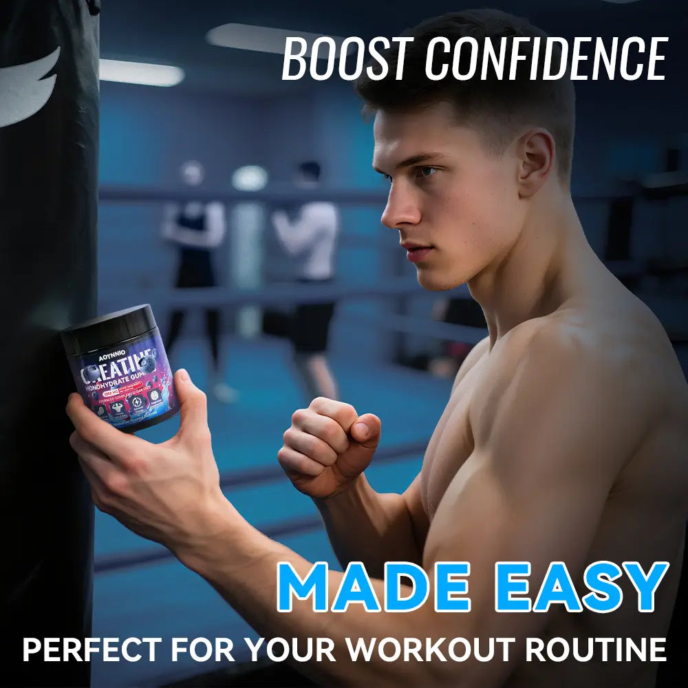 Creatine Monohydrate Andcarnitine Gummies - Energy Boost, Fitness Supplement - Sugar-Free