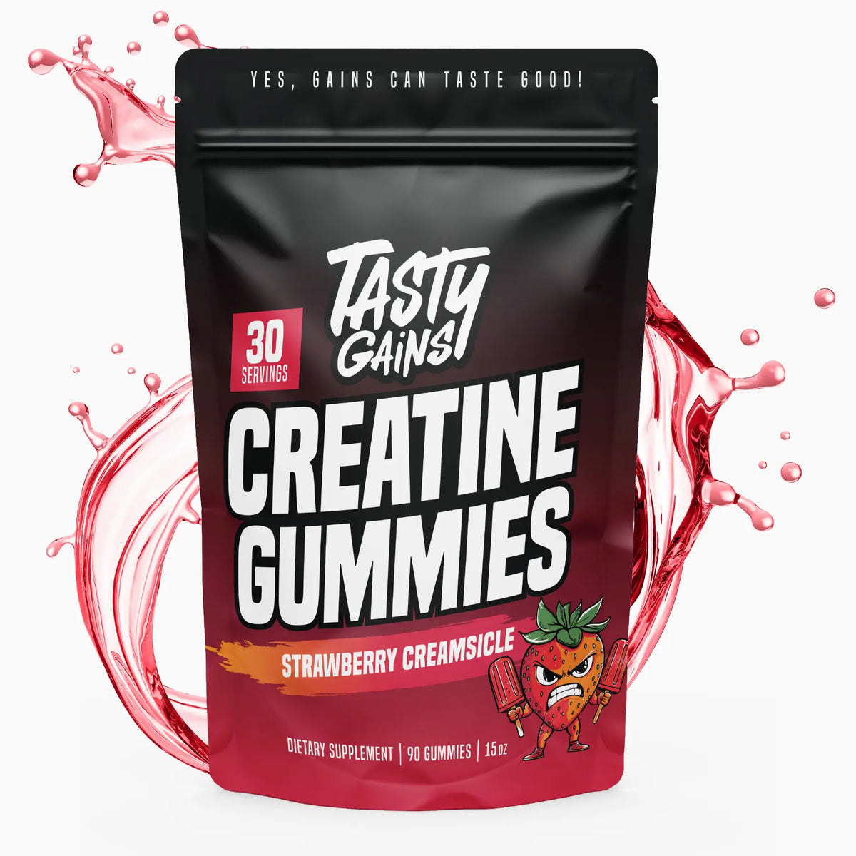 Tasty Gains Creatine Gummies (3Rd Party Lab Tested)