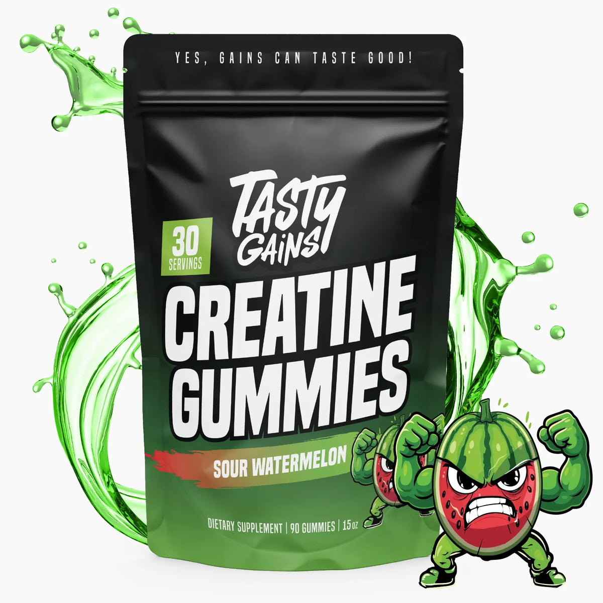 Tasty Gains Creatine Gummies (3Rd Party Lab Tested)