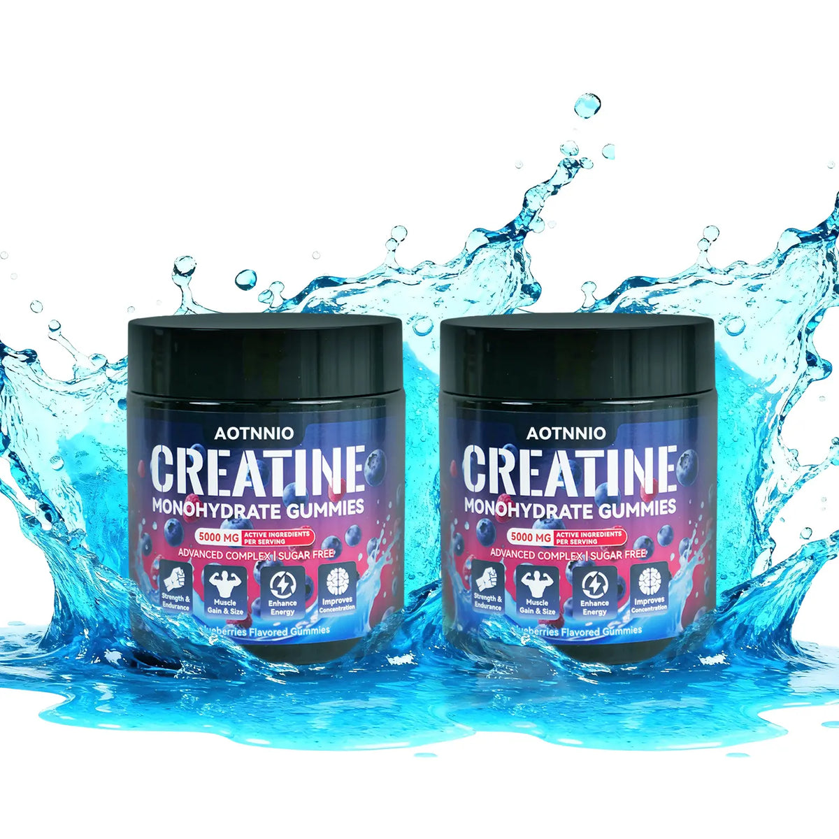 Creatine Monohydrate Andcarnitine Gummies - Energy Boost, Fitness Supplement - Sugar-Free